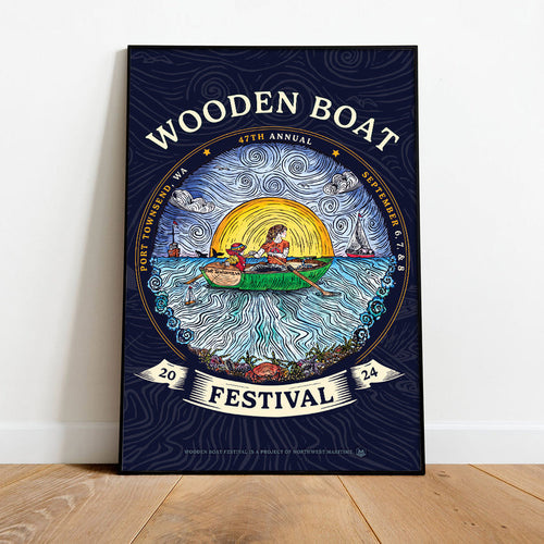 2024 Wooden Boat Festival Poster Full Size