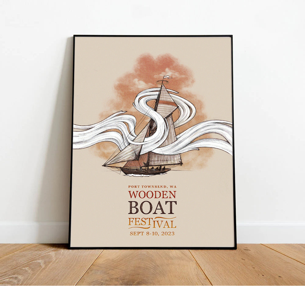 Poster 2023 Wooden Boat Festival Poster