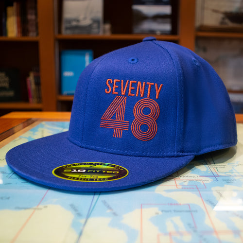 Seventy48 Flatbill logo hat Royal Blue