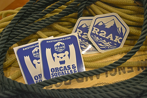 Race to Alaska Logo Sticker Orcas Squalls and Bears Sticker